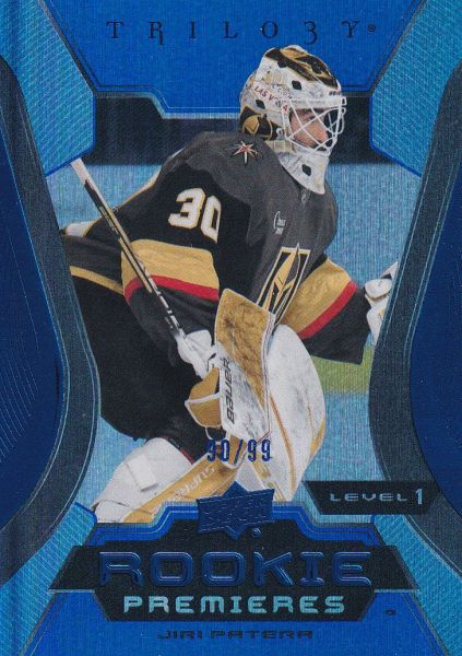 insert RC karta JIŘÍ PATERA 23-24 Trilogy Rookie Premieres Common Level 1 Blue /99